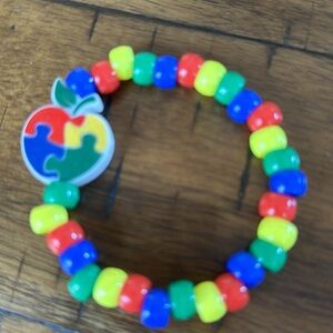 Autism Awareness Apple Puzzle Bracelet #13 #15